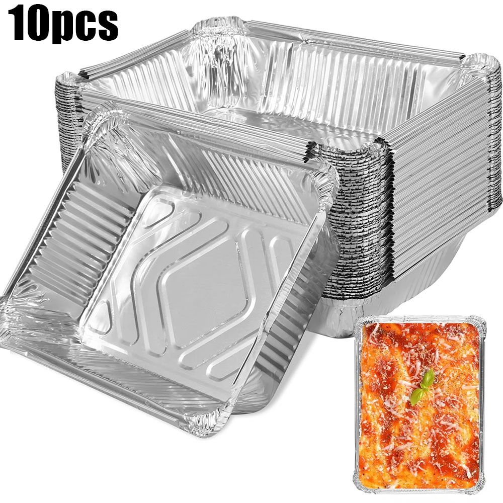 Kitchen Baking Storage - 10PCS Disposable Aluminum Foil Food Storage