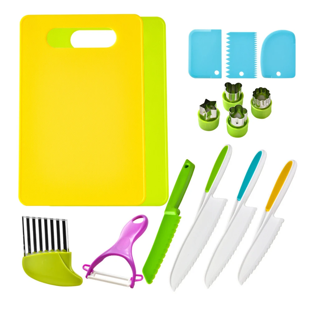 Kitchen Kids Baking Set - 15 Pcs Kids Kitchen Tools Cutting