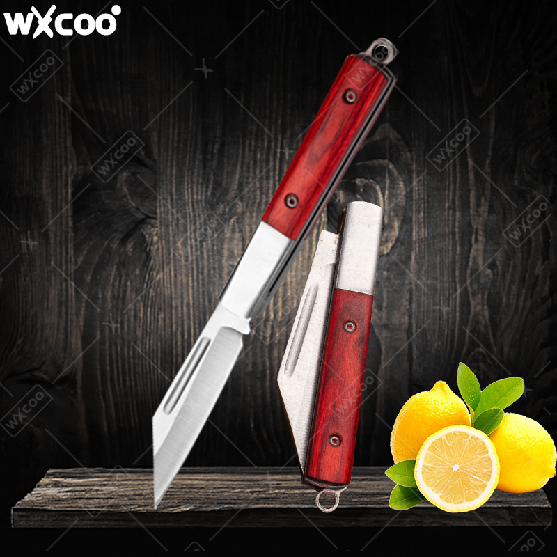 Kitchen Baking Store - Stainless Steel Pocket Knife Rosewood Handle