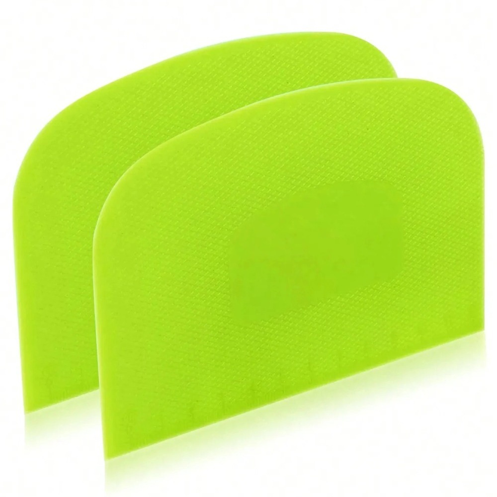 Bench Scraper Dough - 2Pcs Flexible Dough Scraper, Food Safe