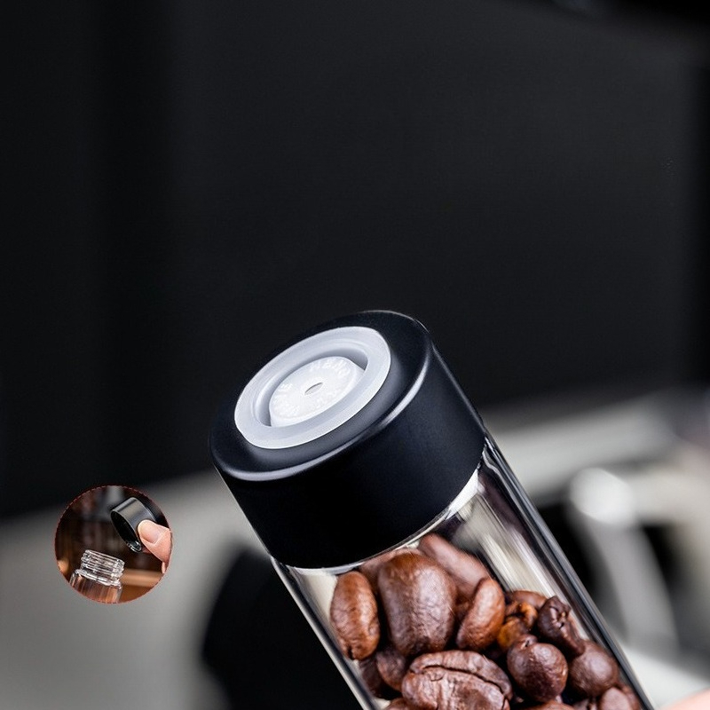 JUSTINLAU Glass Coffee Bean St - Kitchen Baking Storage ulasan dan harga