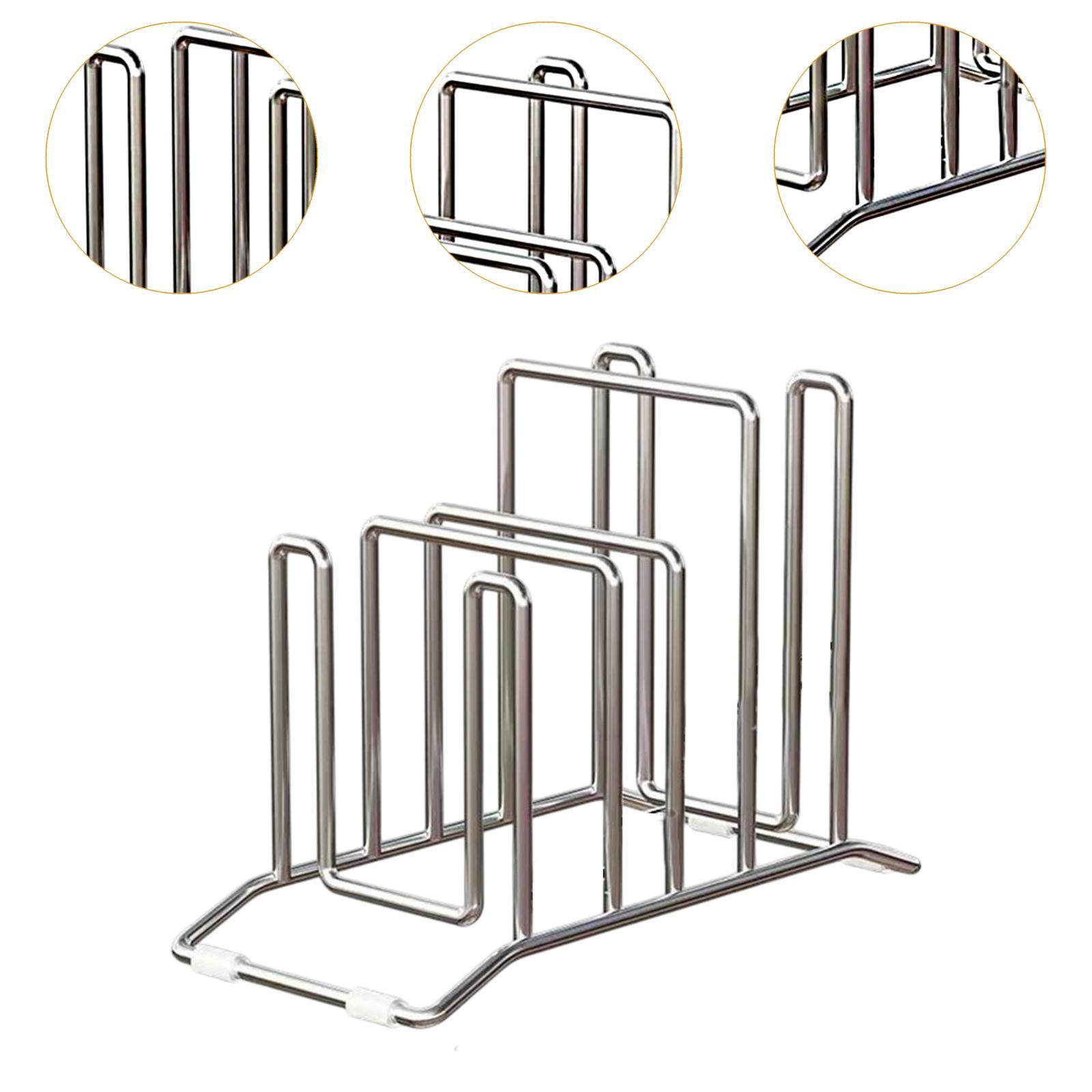 Pot Pan Lids Holder Stainless  - Kitchen Cabinet Baking Organizer ulasan dan harga
