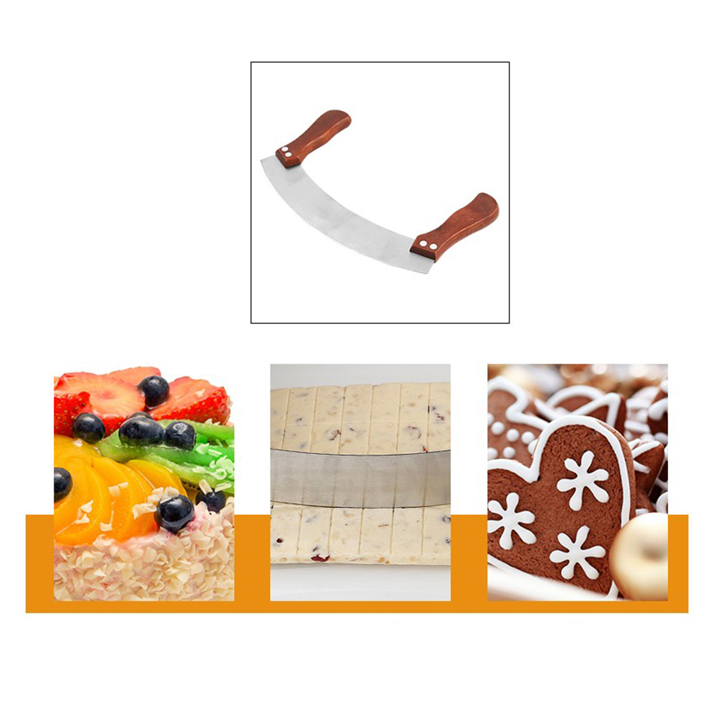 1pc Double Handle Nougat Cutte - Kitchen Baking Storage ulasan dan harga