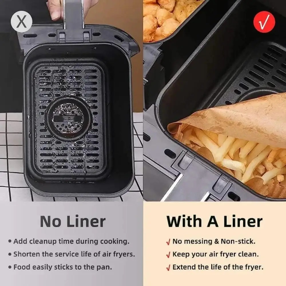 50/100pcs Disposable Air Fryer - Kitchen Baking Store ulasan dan harga