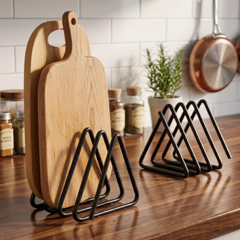 Triangular Cutting Board Stora - Kitchen Cabinet Baking Organizer ulasan dan harga