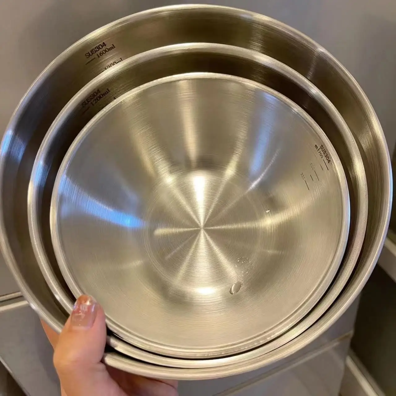 1-3 Stainless Steel Bowl Set W - Kitchen Baking Storage ulasan dan harga