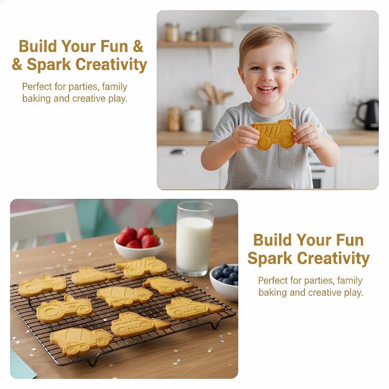 3D Vehicle Cookie Cutter 4pcs  - Kitchen Kids Baking Set ulasan dan harga