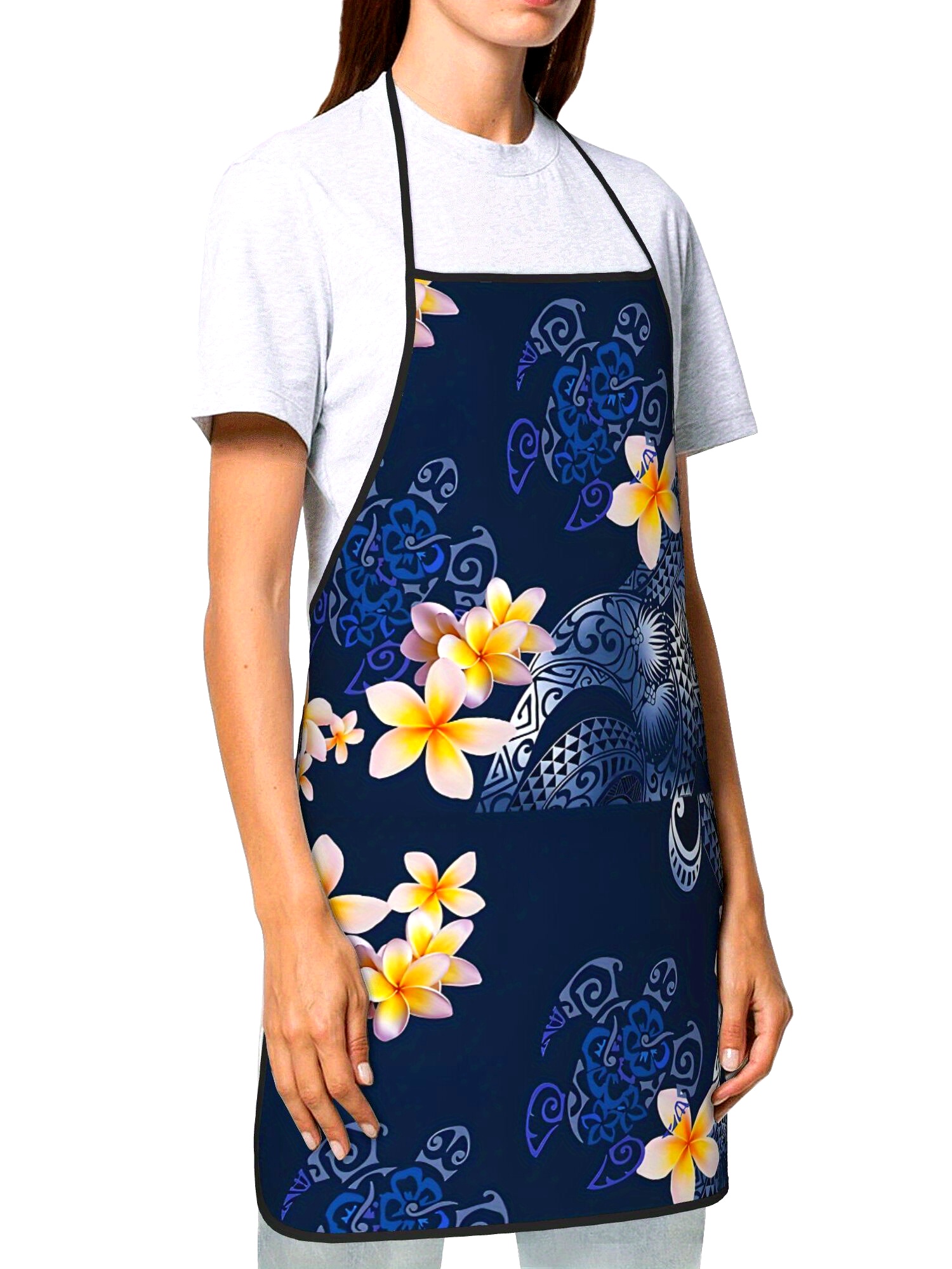 Hawaiian Plumeria Apron Tropic - Kitchen Baking Island ulasan dan harga