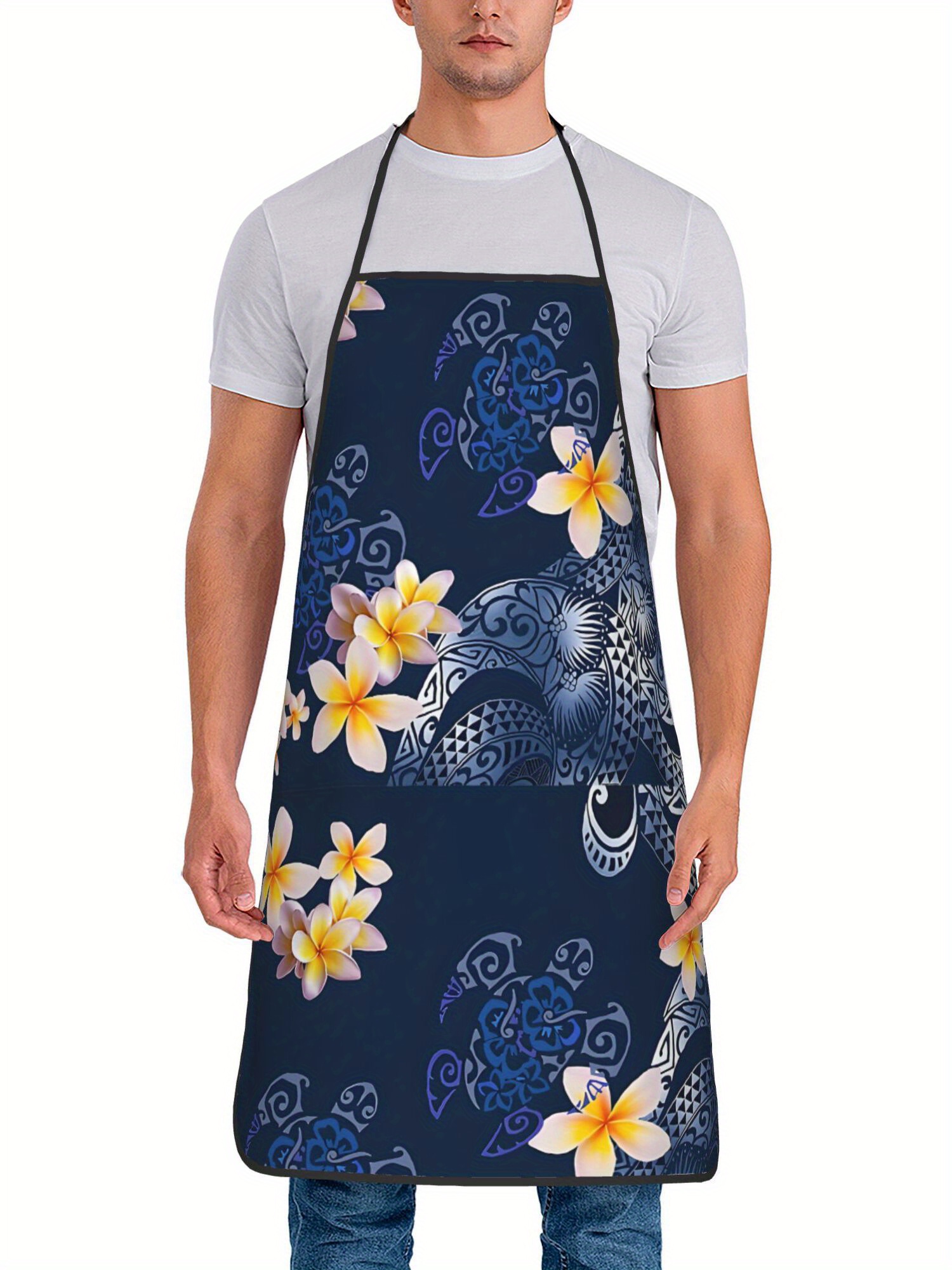 Hawaiian Plumeria Apron Tropic - Kitchen Baking Island ulasan dan harga