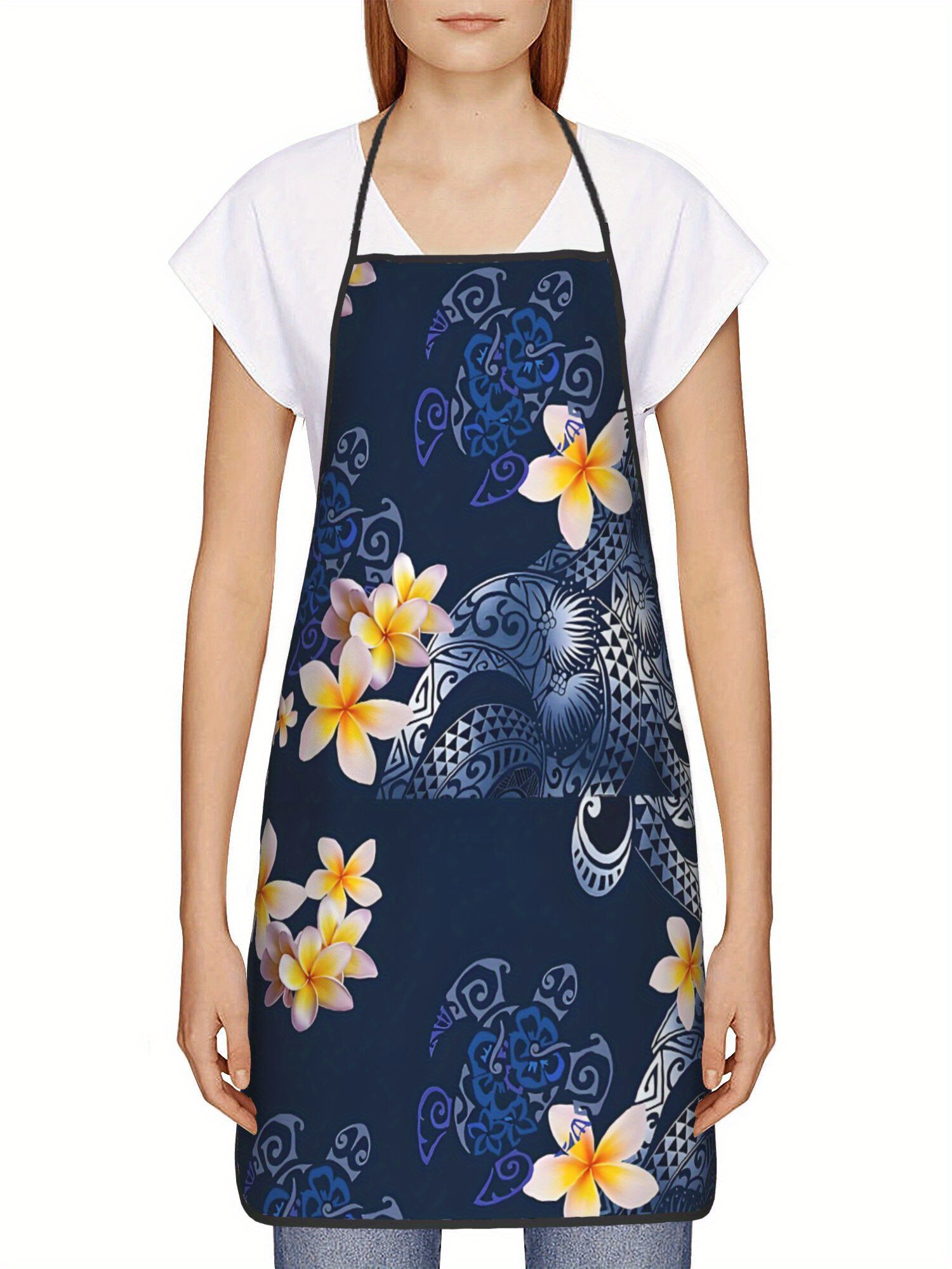 Hawaiian Plumeria Apron Tropic - Kitchen Baking Island ulasan dan harga