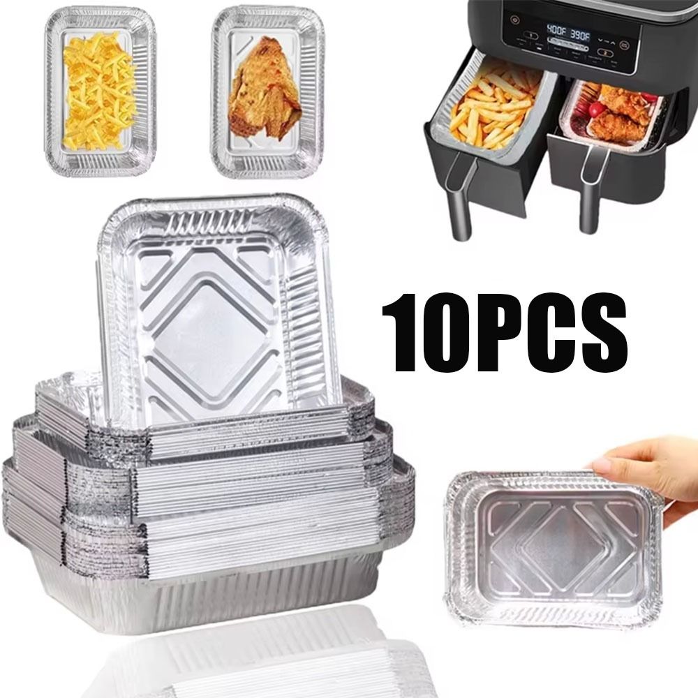10PCS Disposable Aluminum Foil - Kitchen Baking Storage ulasan dan harga