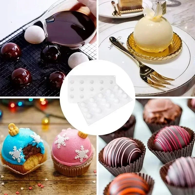 3D Sphere Silicone Mold For Mo - Kitchen Baking Store ulasan dan harga