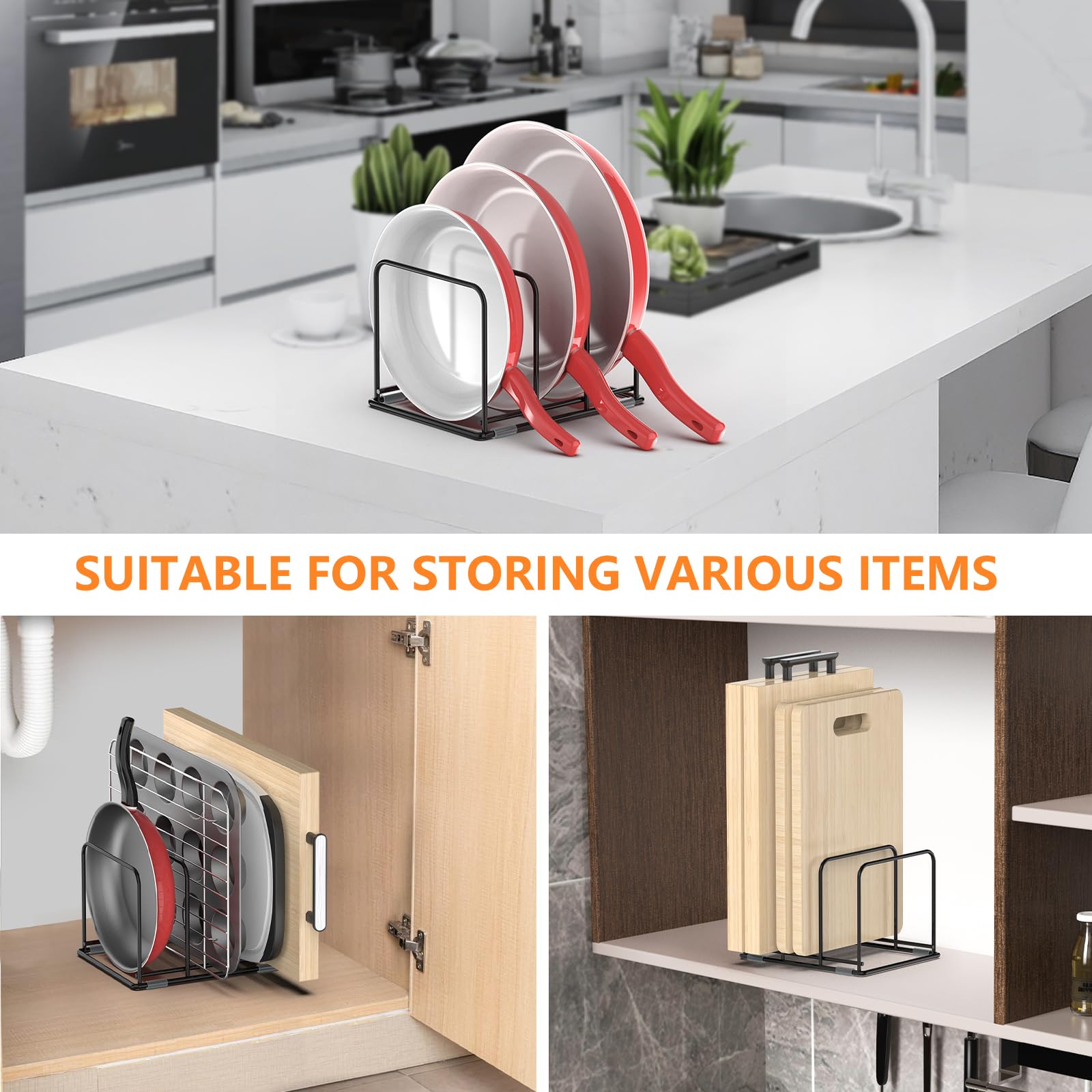 Pan Organizer Kitchen Cabinet  - Kitchen Cabinet Baking Organizer ulasan dan harga