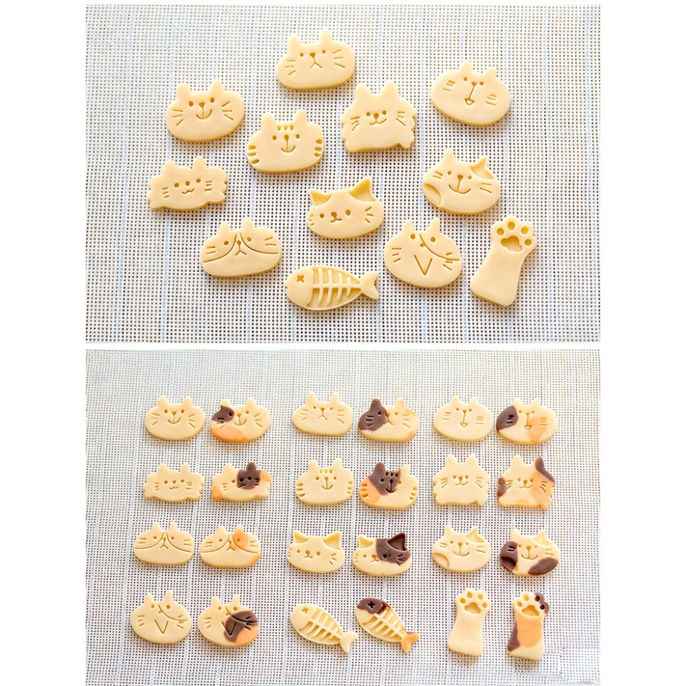 Cute Kitten DIY Stamp Cookie C - Kitchen Baking Storage ulasan dan harga