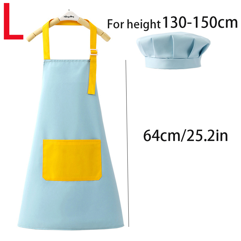 Kids Apron and Chef Hat Set Ad - Kitchen Kids Baking Set ulasan dan harga