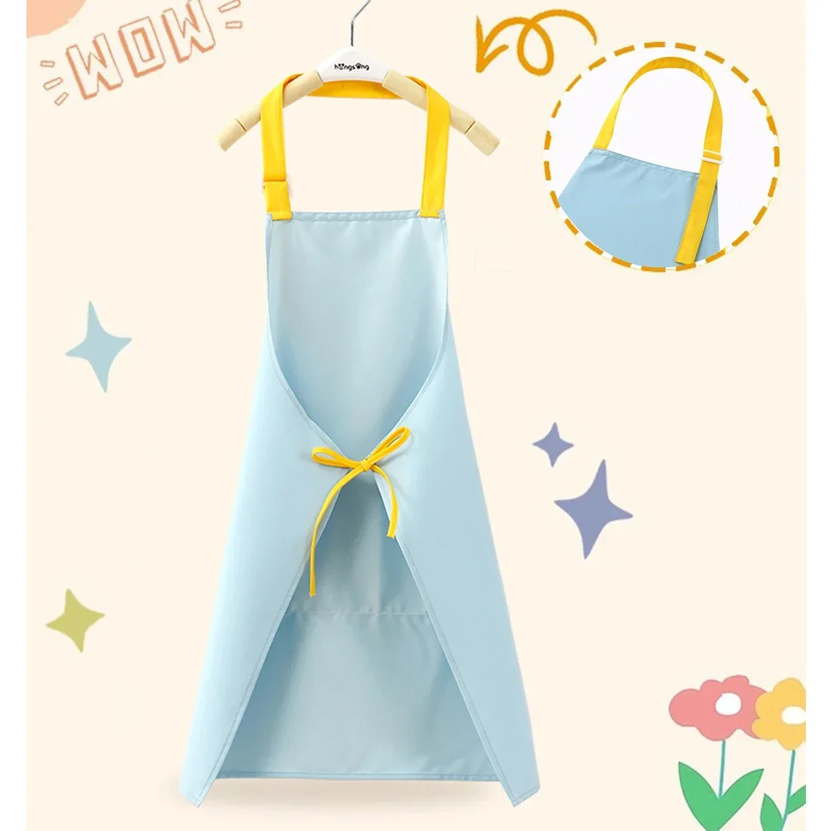 Kids Apron and Chef Hat Set Ad - Kitchen Kids Baking Set ulasan dan harga