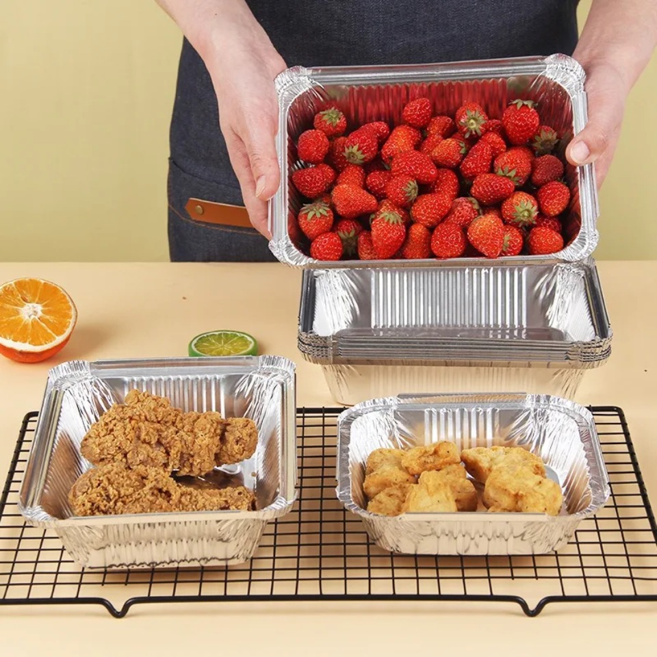10/20PCS Disposable Aluminum F - Kitchen Baking Storage ulasan dan harga