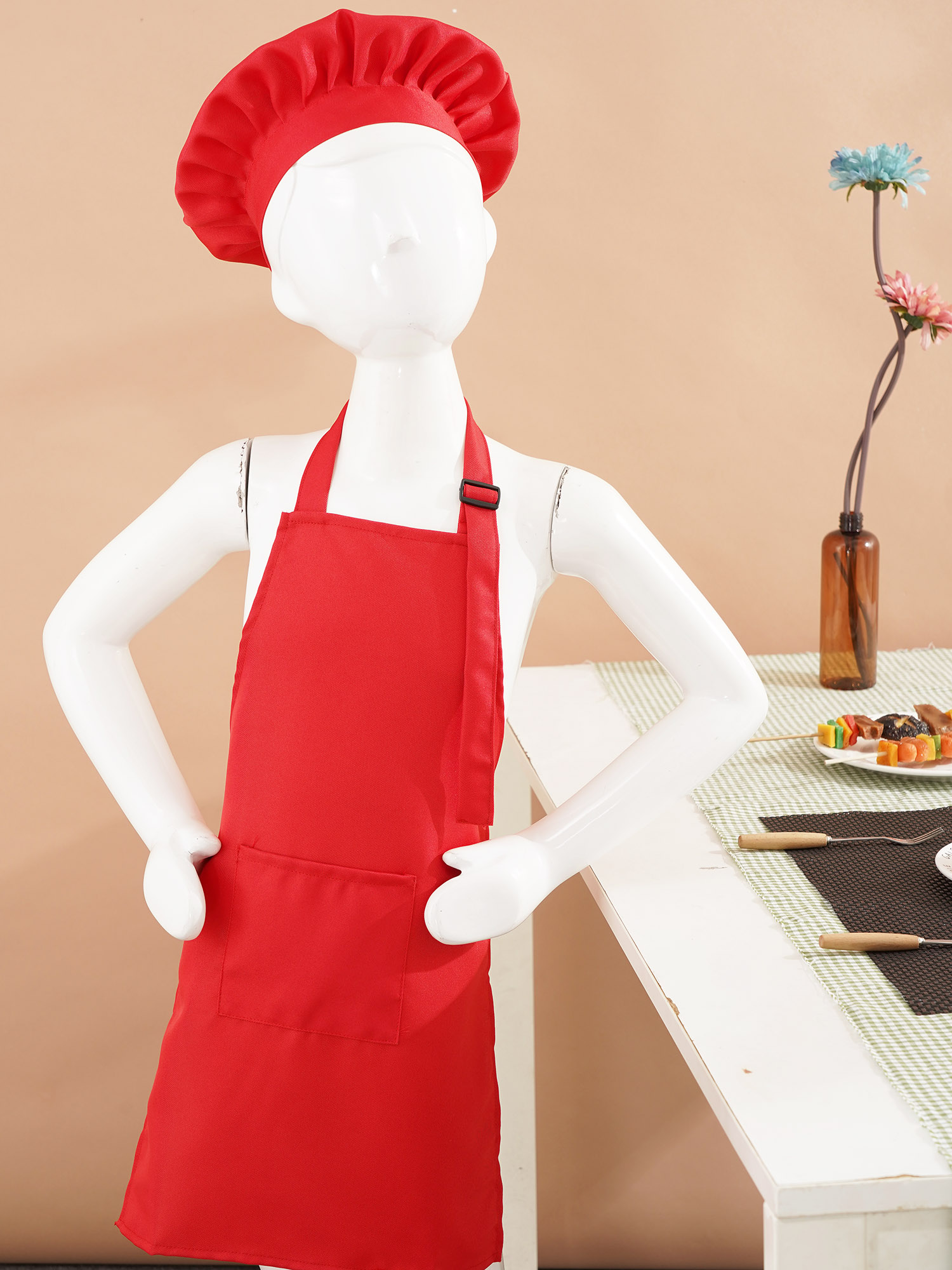 Unisex Chirdren Aprons Adjusta - Kitchen Kids Baking Set ulasan dan harga