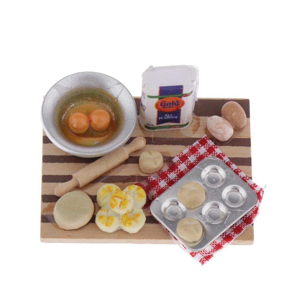 Miniature Kitchen Dollhouse Br - Kitchen Kids Baking Set ulasan dan harga