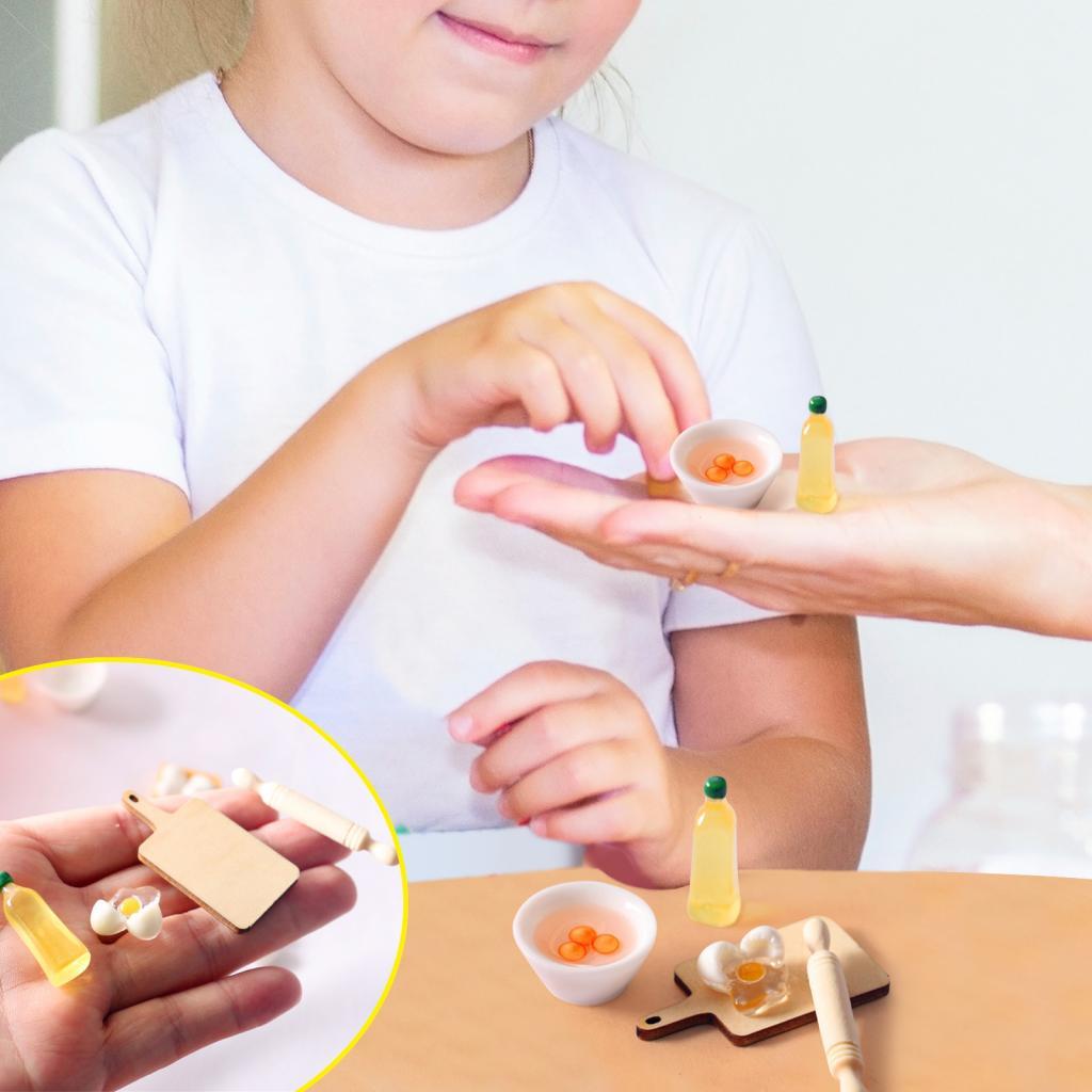 Miniature Kitchen Dollhouse Br - Kitchen Kids Baking Set ulasan dan harga